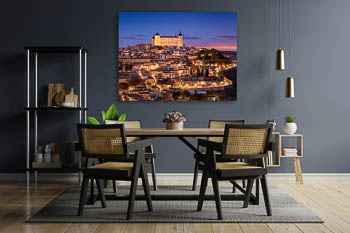 Wandbild | Alcazar von Toledo bei Nacht