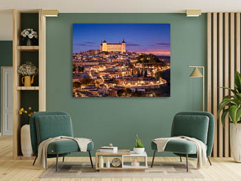 Wall Art | Alcazar of Toledo at night