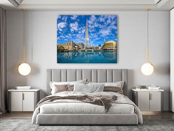 Wandbild | Dubai mit Burj Khalifa und Dubai Mall
