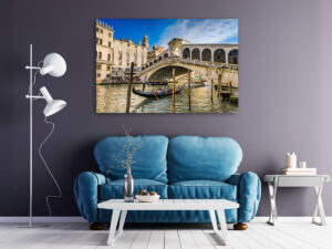 Wall Art | Gondola at the Rialto bridge in Venice