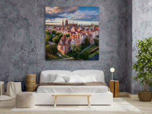 Wall Art | Old town of Gdansk from above
