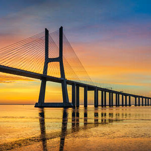 Vasco da Gama Bridge in Lisbon